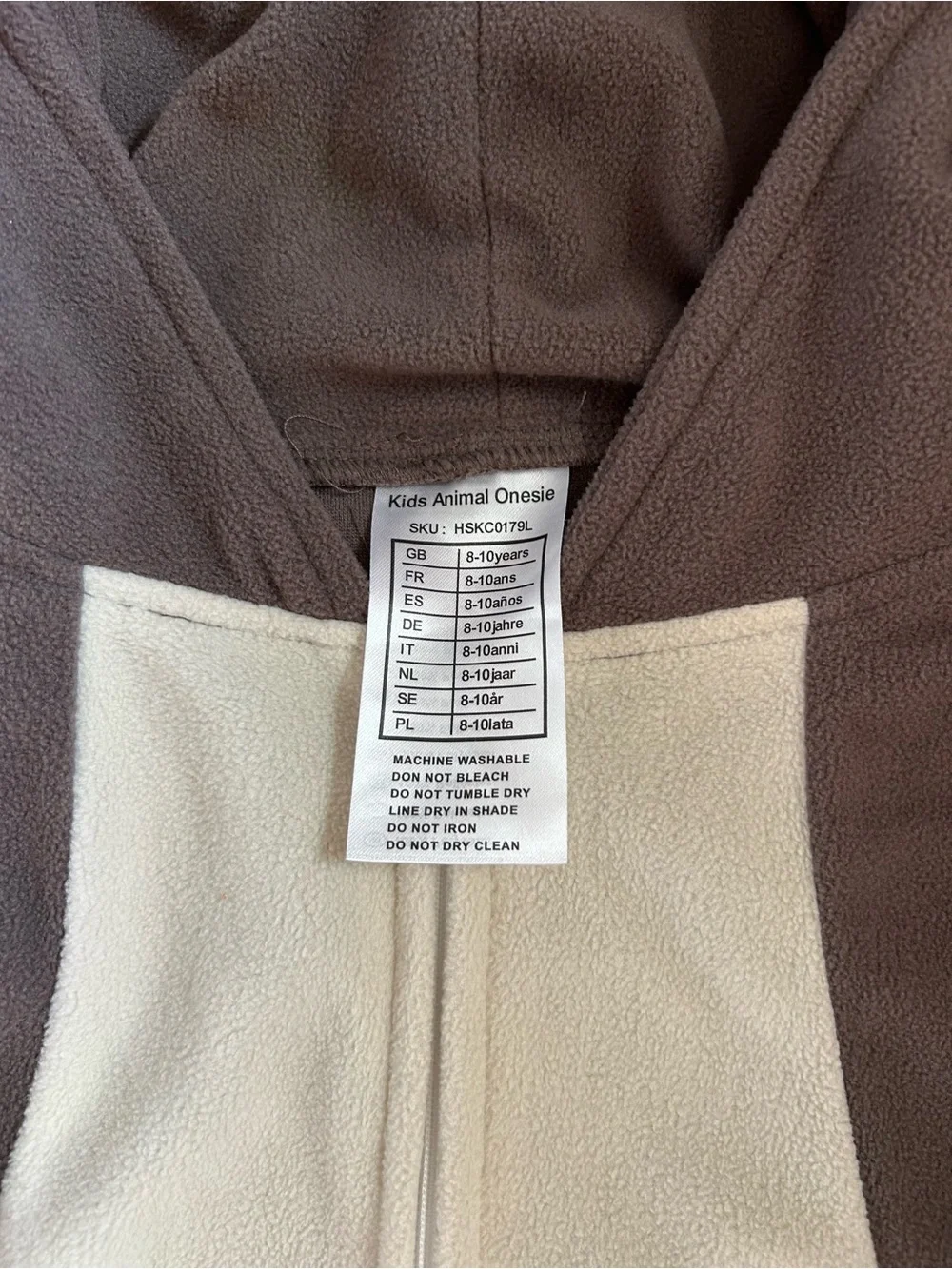 Kids Donkey Hooded One-Piece Pajamas size 8-10